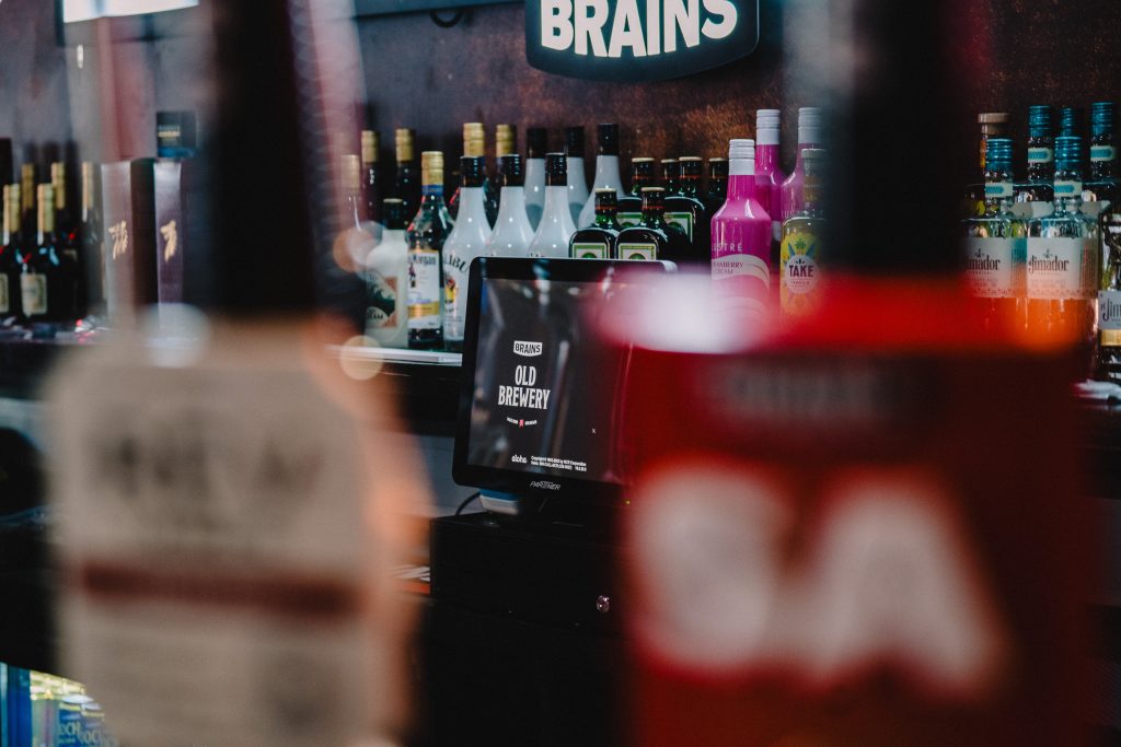 Brains beer at the Old Brewery Cardiff